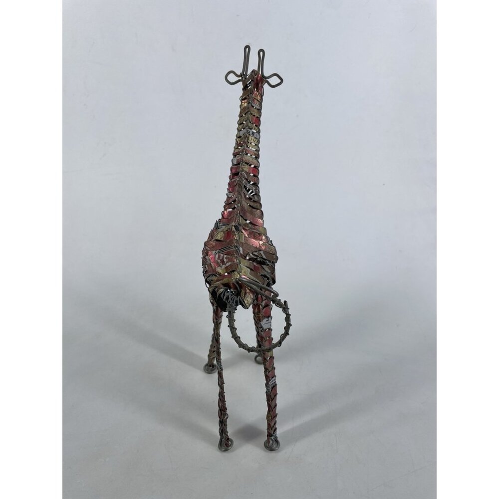 Aluminum Can Giraffe Animal Statue Handmade Pop Art Sculpture - Picture 2 of 13